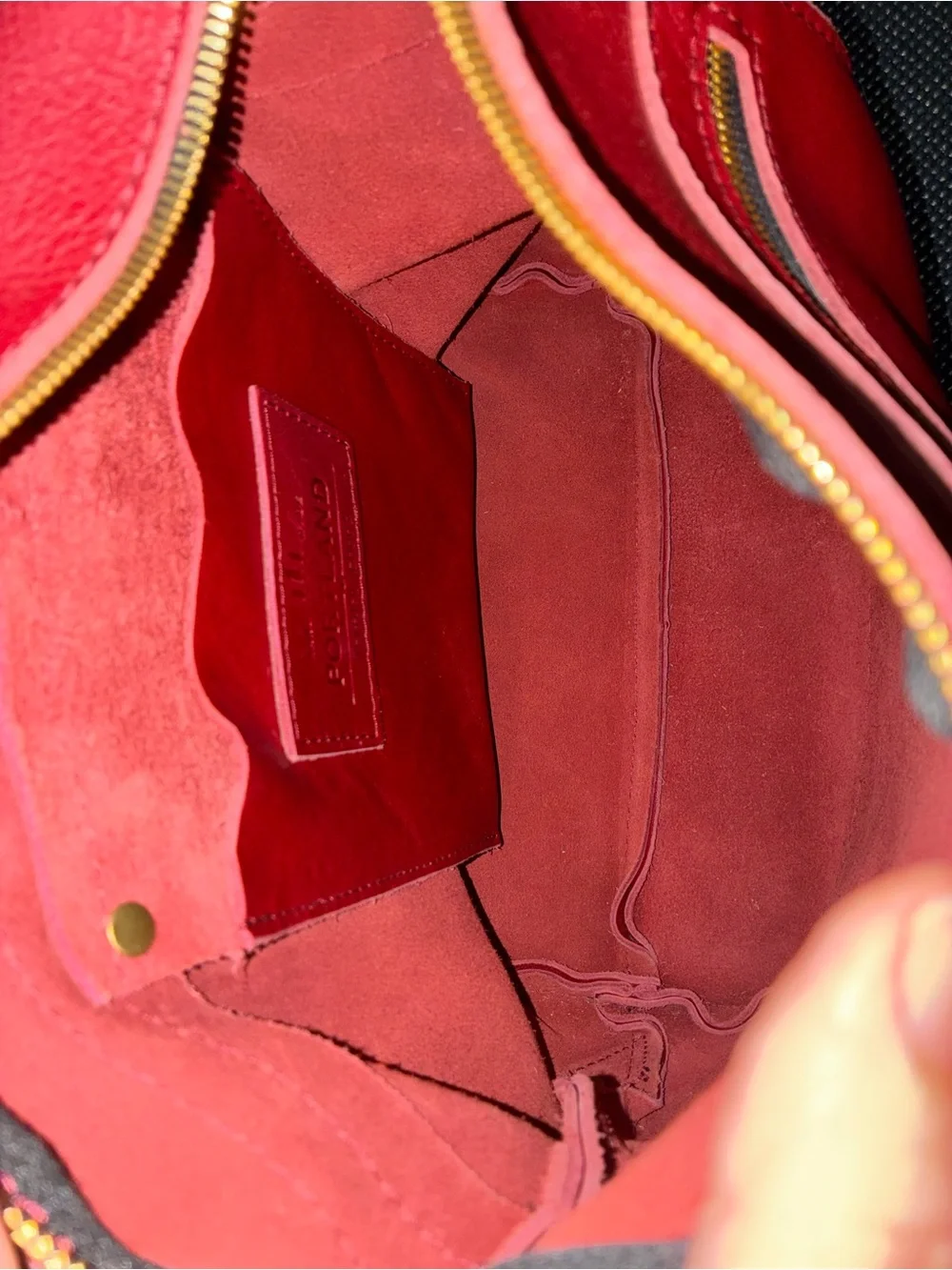 Portland Leather Cranberry Classic Backpack Tote